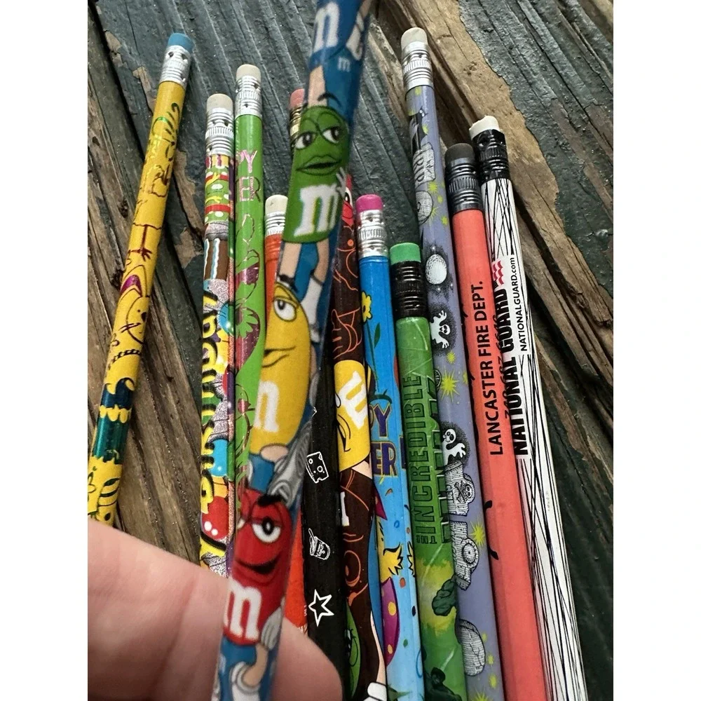 80s/90s Novelty Pencils DARE Got Milk Hersheys‎ Topper Metallic Nostalgia Lot
